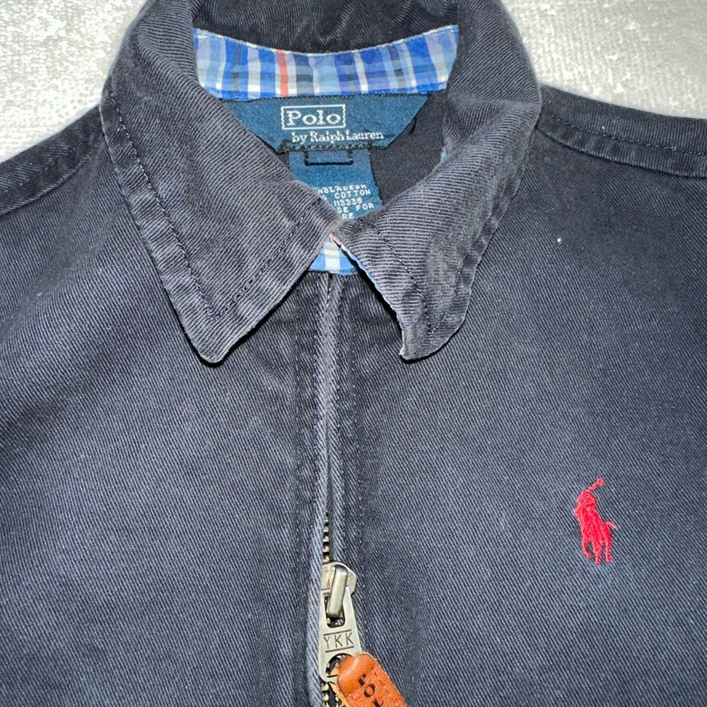 Polo Ralph Lauren Boy's Full Zip Cotton Windbreaker - Cotton - 24M - Navy Blue